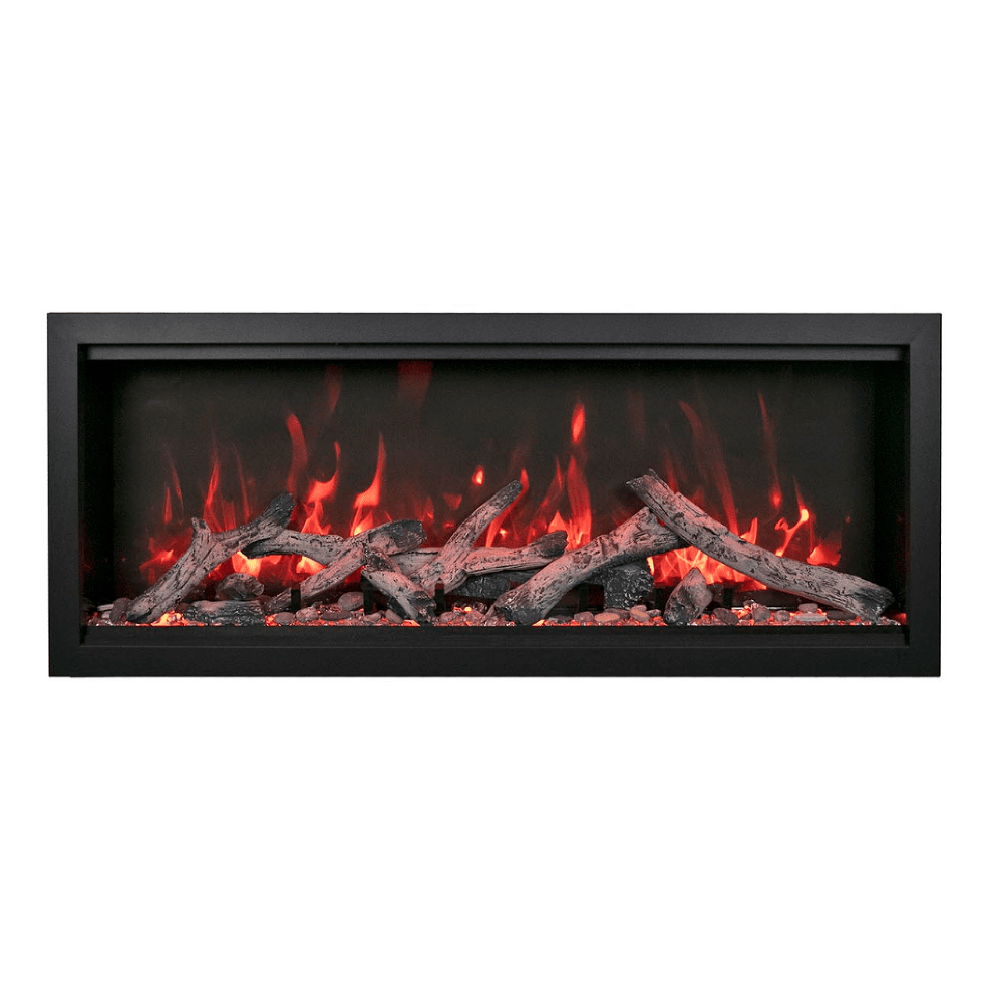 Amantii Symmetry Bespoke Extra Tall 100" Indoor / Outdoor Built-in Clean Face Smart Electric Fireplace