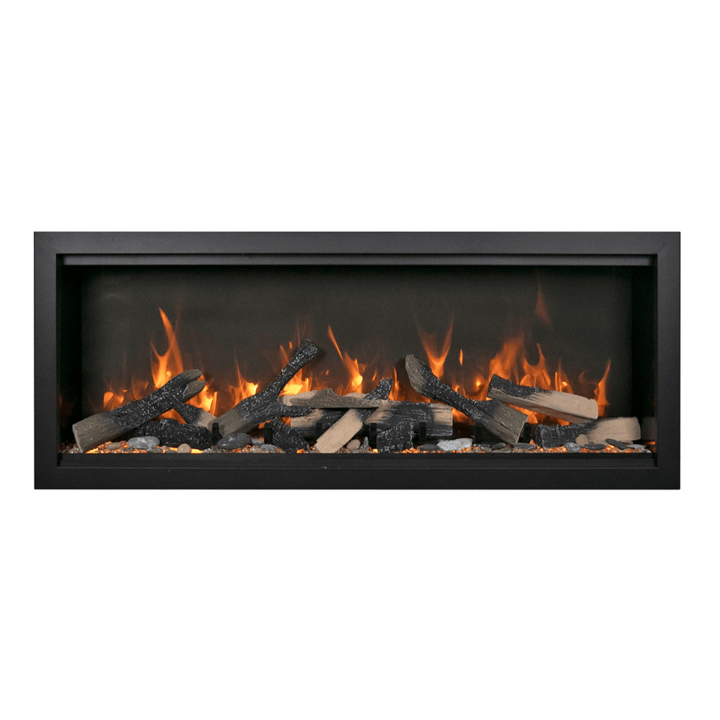 Amantii Symmetry Bespoke Extra Tall 100" Indoor / Outdoor Built-in Clean Face Smart Electric Fireplace
