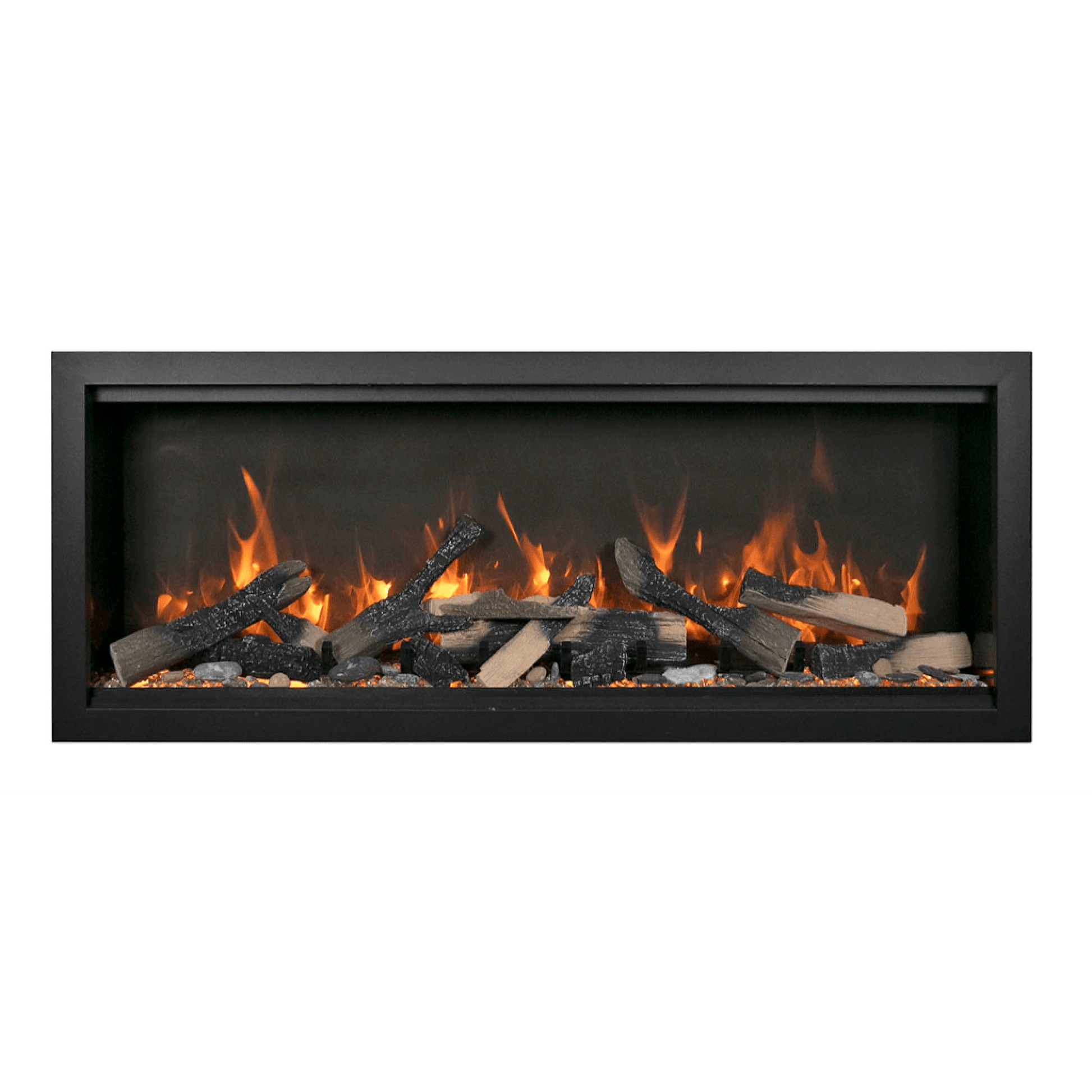 Amantii Symmetry Bespoke Extra Tall 100" Indoor / Outdoor Built-in Clean Face Smart Electric Fireplace