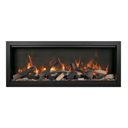 Amantii Symmetry Bespoke Extra Tall 100" Indoor / Outdoor Built-in Clean Face Smart Electric Fireplace