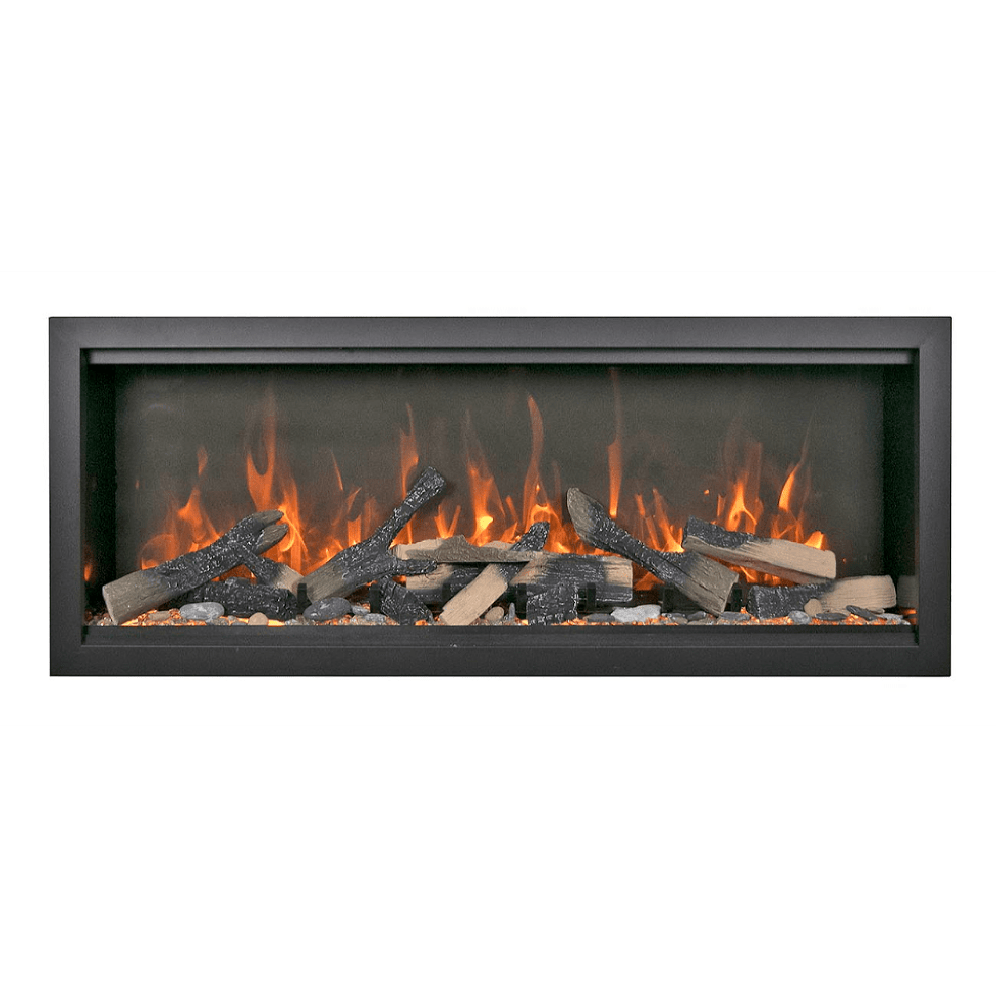 Amantii Symmetry Bespoke Extra Tall 100" Indoor / Outdoor Built-in Clean Face Smart Electric Fireplace