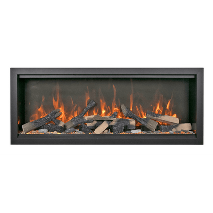 Amantii Symmetry Bespoke Extra Tall 100" Indoor / Outdoor Built-in Clean Face Smart Electric Fireplace