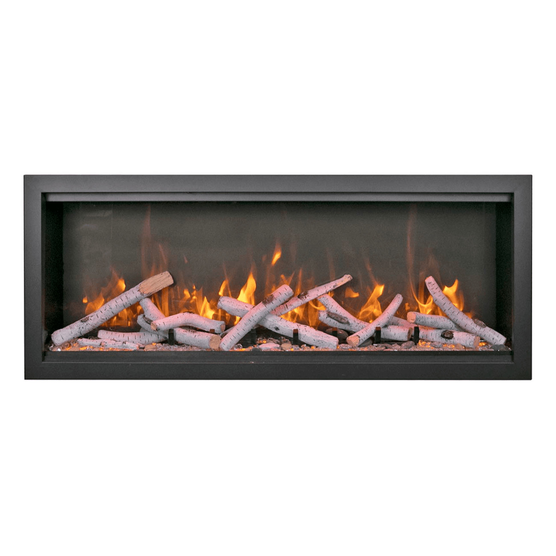 Amantii Symmetry Bespoke Extra Tall 100" Indoor / Outdoor Built-in Clean Face Smart Electric Fireplace