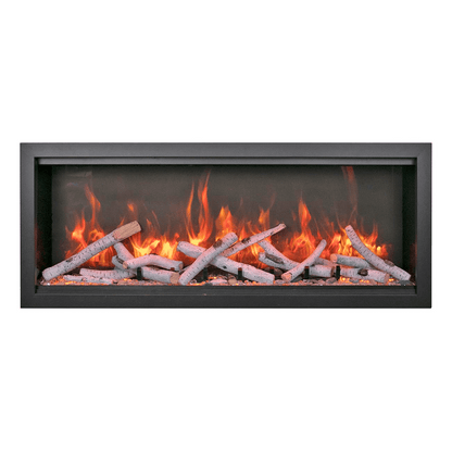 Amantii Symmetry Bespoke Extra Tall 100" Indoor / Outdoor Built-in Clean Face Smart Electric Fireplace