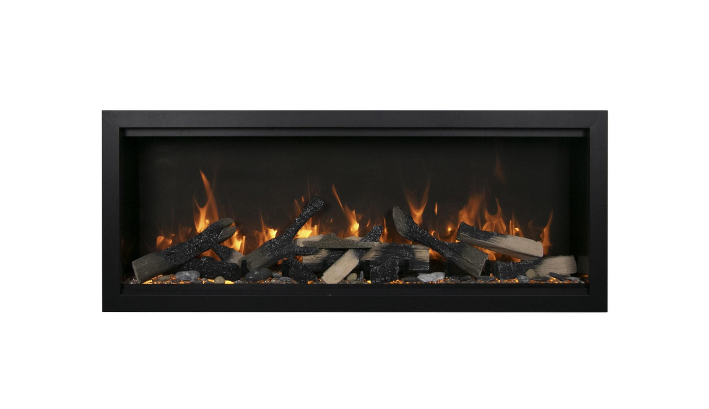 Amantii Symmetry Bespoke Extra Tall 100" Indoor / Outdoor Built-in Clean Face Smart Electric Fireplace