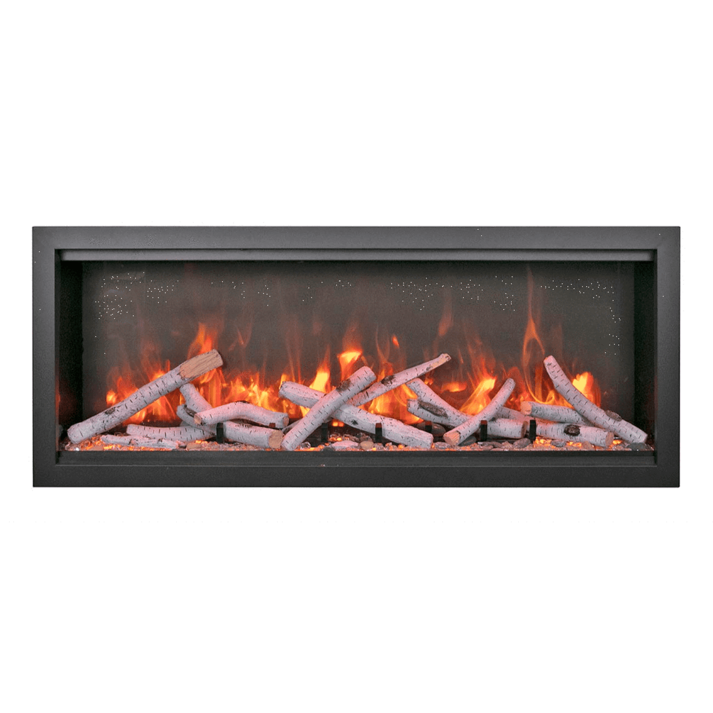 Amantii Symmetry Bespoke Extra Tall 100" Indoor / Outdoor Built-in Clean Face Smart Electric Fireplace