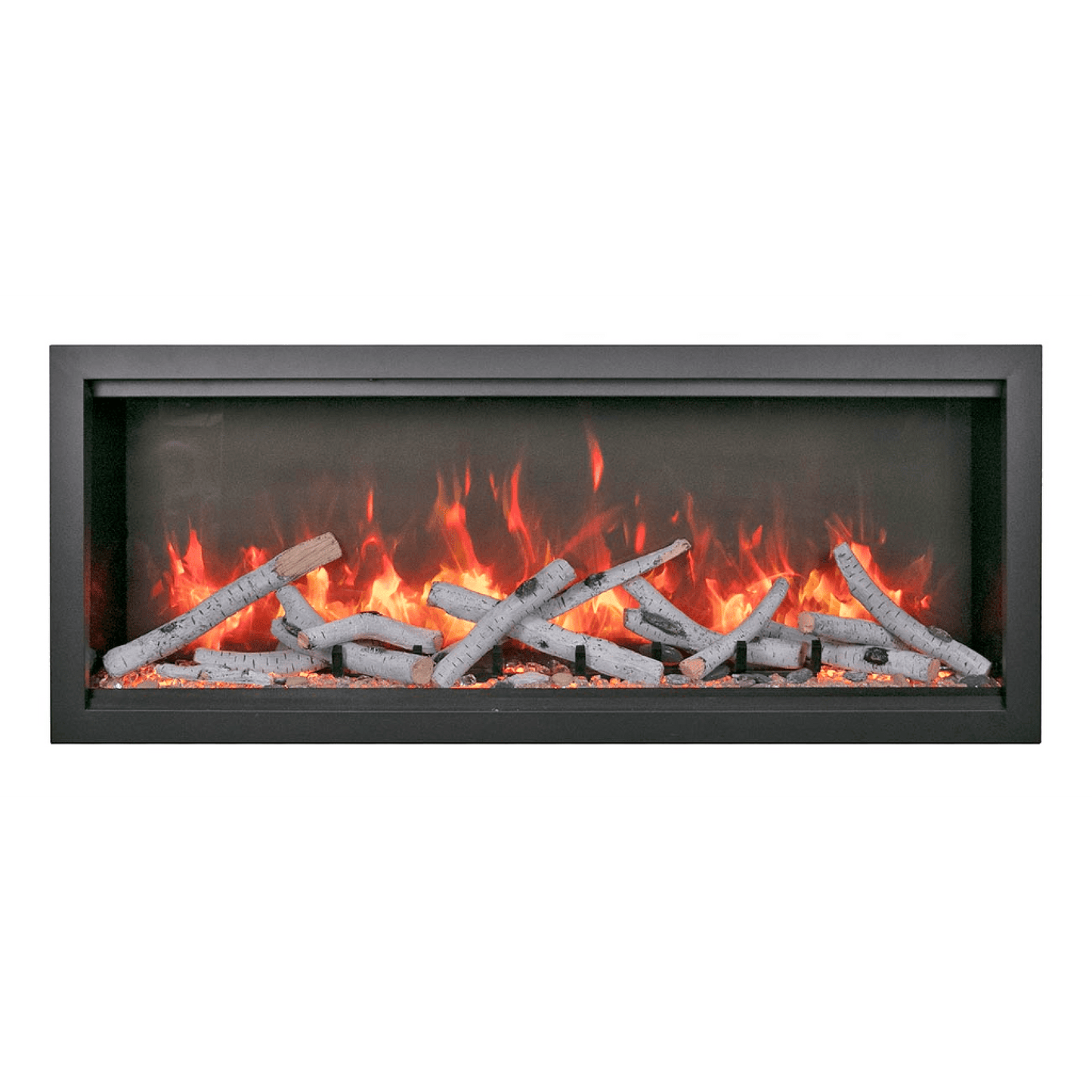 Amantii Symmetry Bespoke Extra Tall 100" Indoor / Outdoor Built-in Clean Face Smart Electric Fireplace