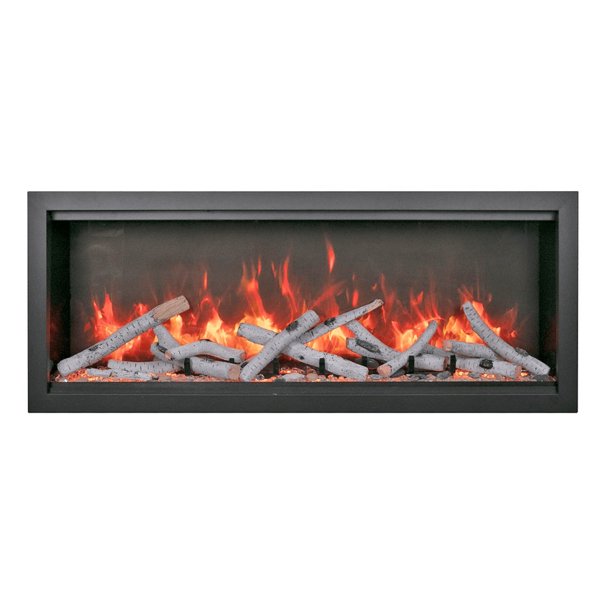 Amantii Symmetry Bespoke Extra Tall 100" Indoor / Outdoor Built-in Clean Face Smart Electric Fireplace