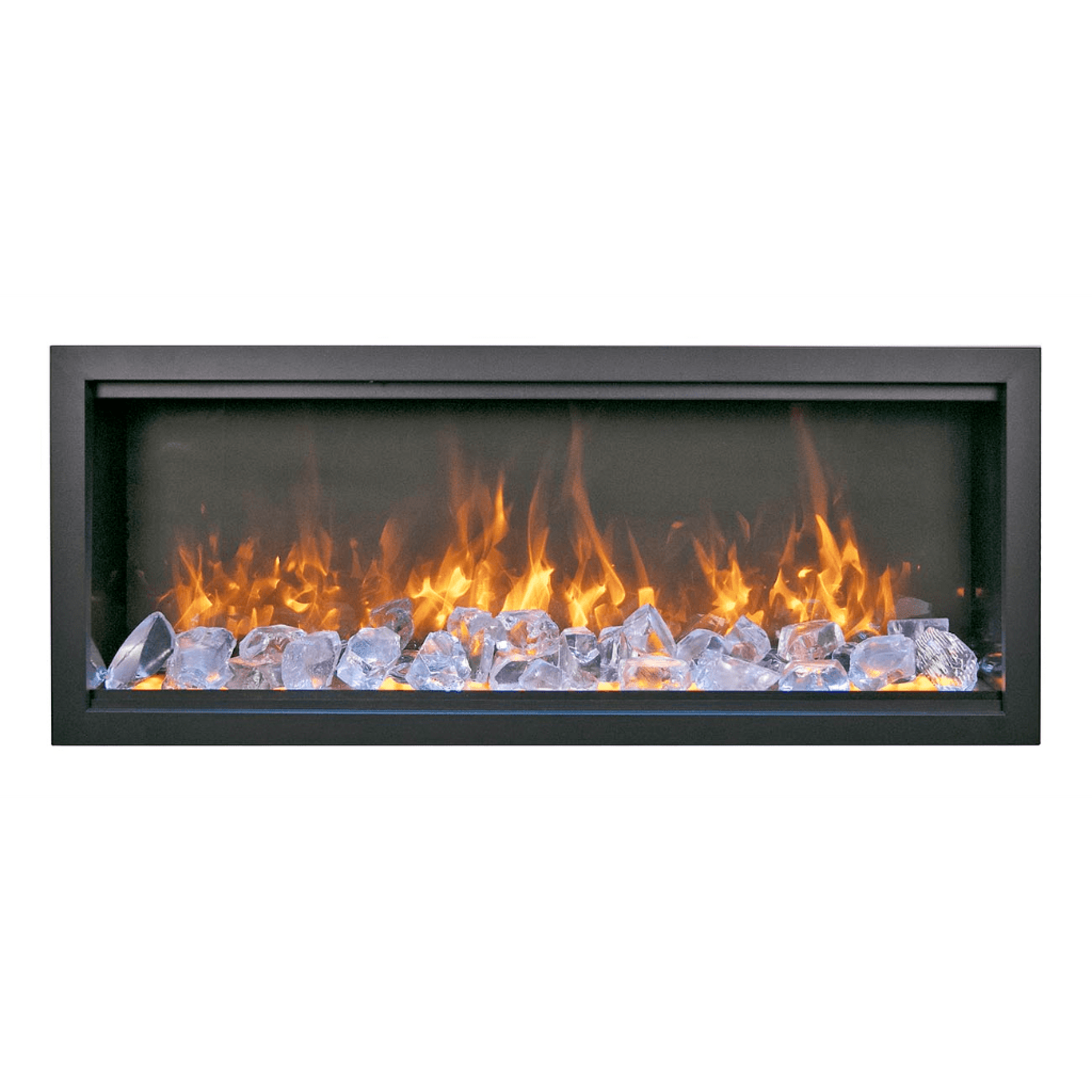 Amantii Symmetry Bespoke Extra Tall 100" Indoor / Outdoor Built-in Clean Face Smart Electric Fireplace