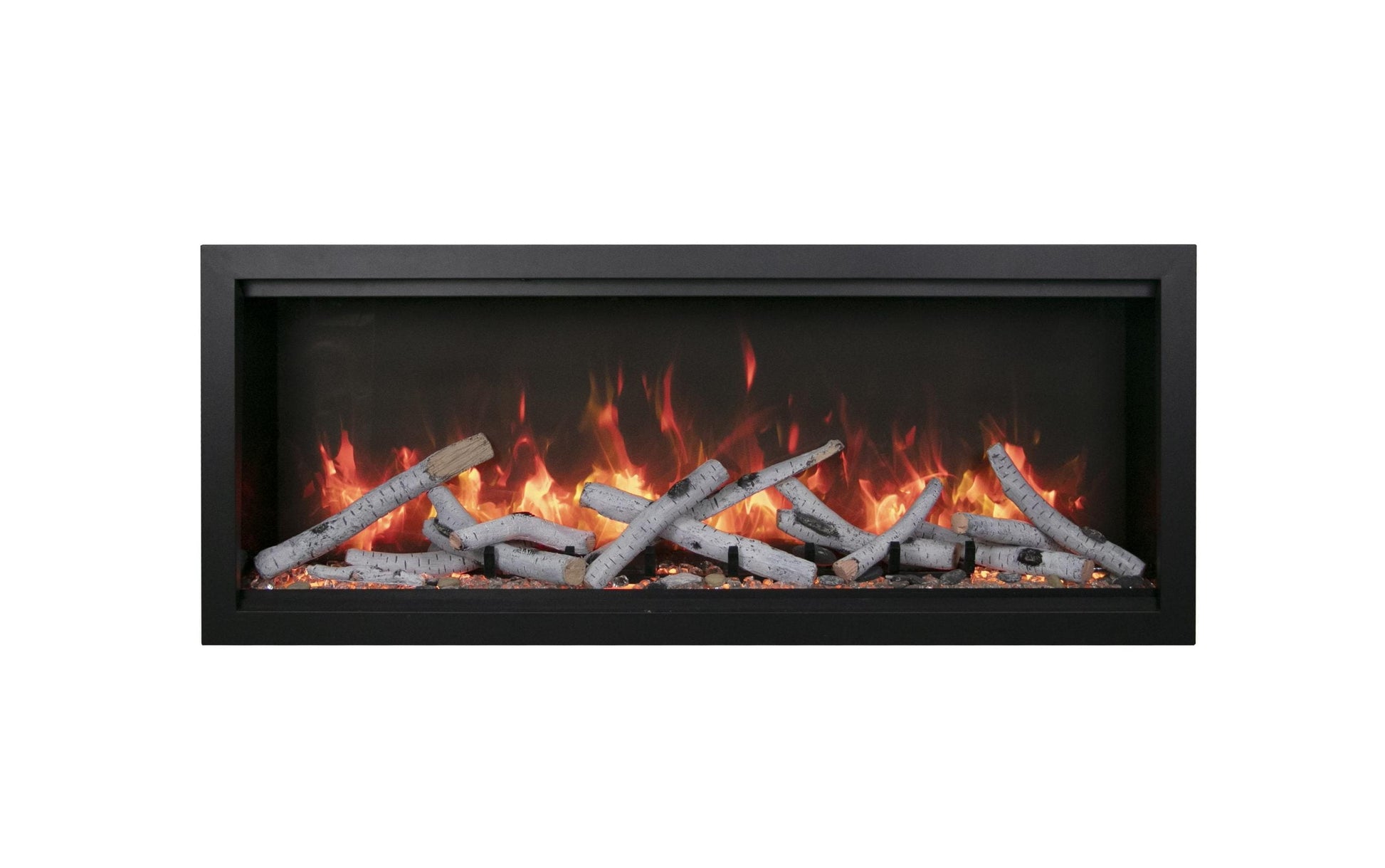 Amantii Symmetry Bespoke Extra Tall 100" Indoor / Outdoor Built-in Clean Face Smart Electric Fireplace