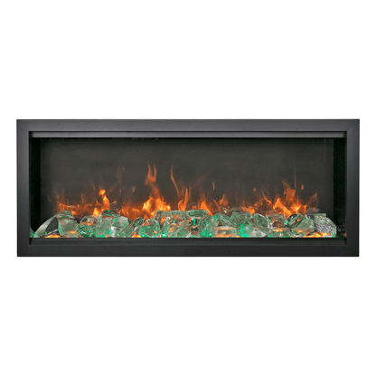 Amantii Symmetry Bespoke Extra Tall 100" Indoor / Outdoor Built-in Clean Face Smart Electric Fireplace