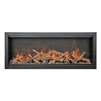 Amantii Symmetry Bespoke Extra Tall 100" Indoor / Outdoor Built-in Clean Face Smart Electric Fireplace