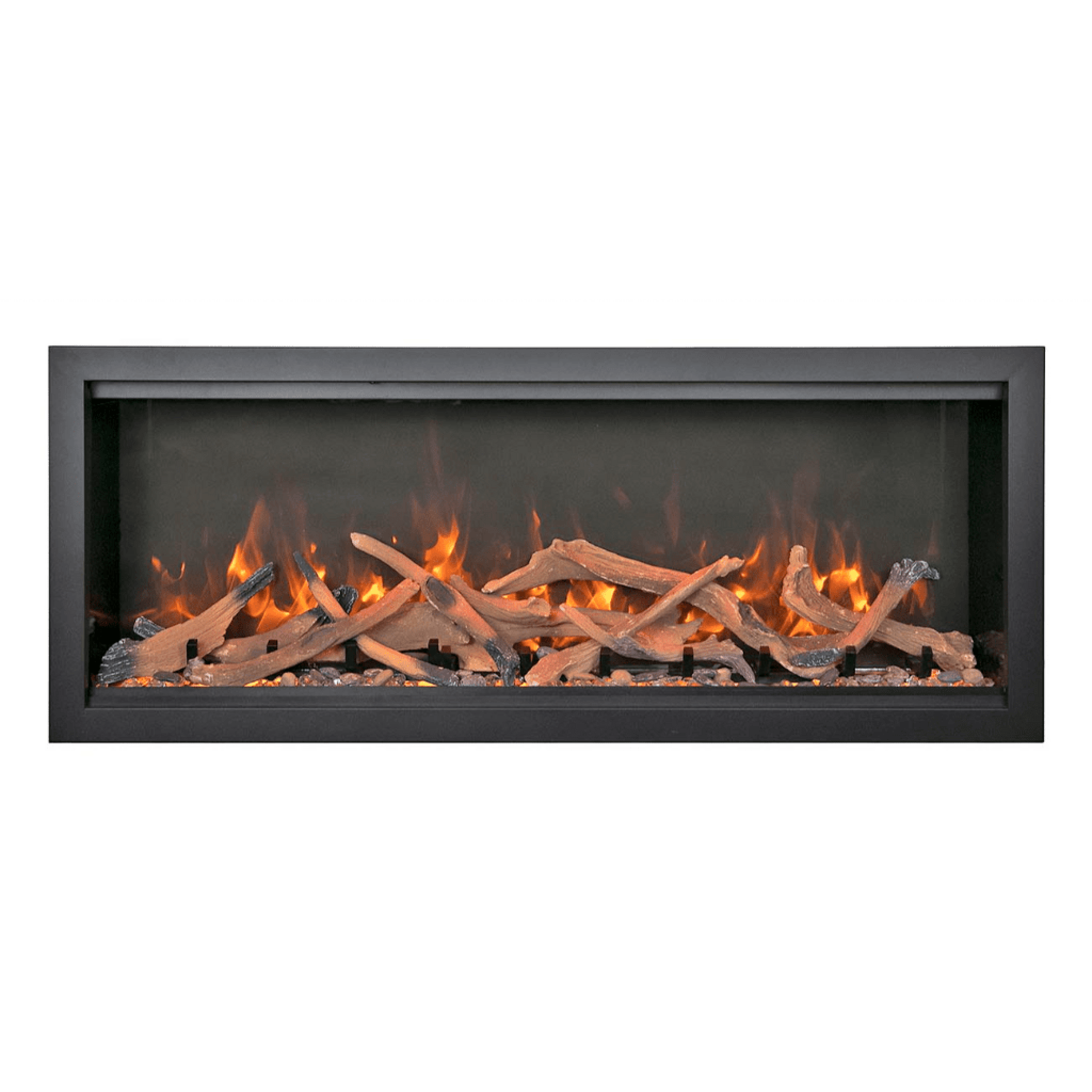 Amantii Symmetry Bespoke Extra Tall 100" Indoor / Outdoor Built-in Clean Face Smart Electric Fireplace