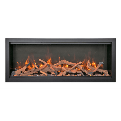 Amantii Symmetry Bespoke Extra Tall 100" Indoor / Outdoor Built-in Clean Face Smart Electric Fireplace