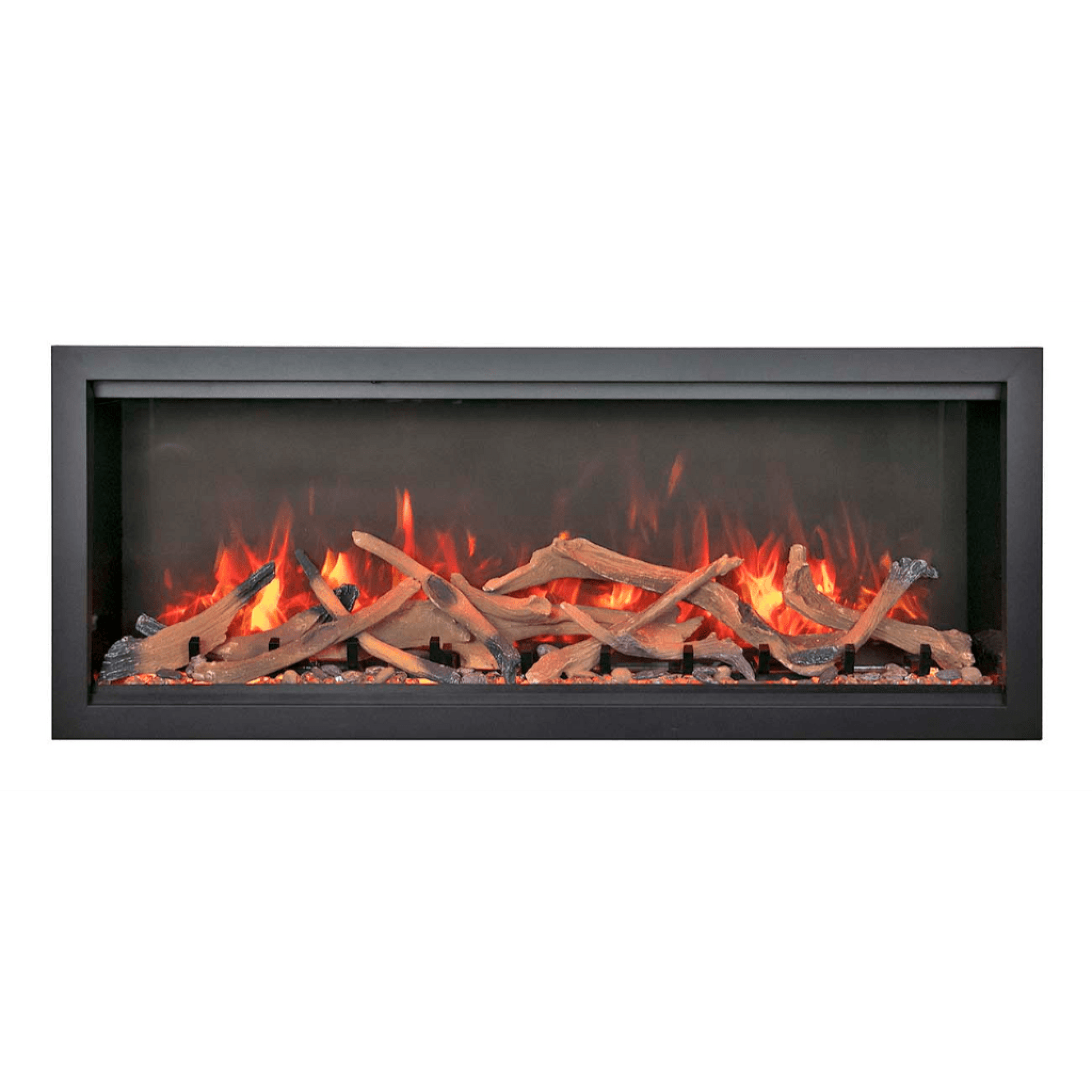 Amantii Symmetry Bespoke Extra Tall 100" Indoor / Outdoor Built-in Clean Face Smart Electric Fireplace