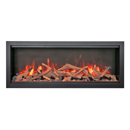 Amantii Symmetry Bespoke Extra Tall 100" Indoor / Outdoor Built-in Clean Face Smart Electric Fireplace