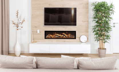 Amantii Symmetry Bespoke Extra Tall  50" Indoor / Outdoor Built-in Clean Face Smart Electric Fireplace