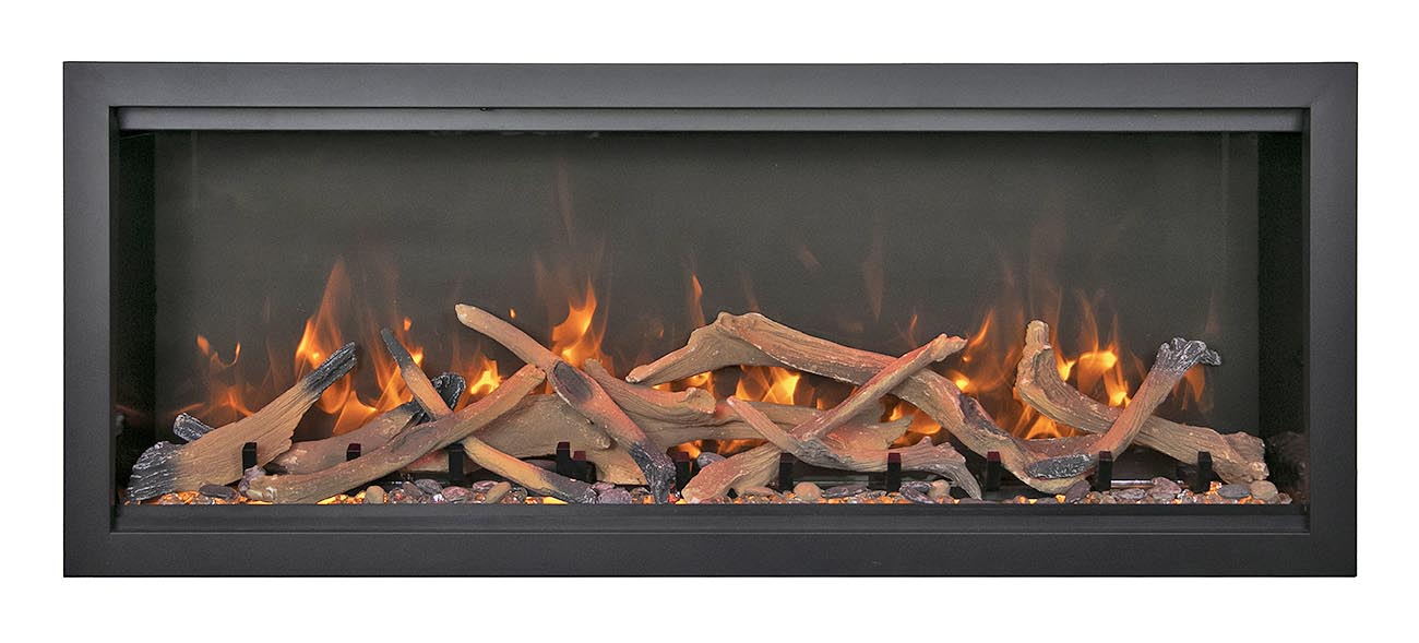 Amantii Symmetry Bespoke Extra Tall  50" Indoor / Outdoor Built-in Clean Face Smart Electric Fireplace