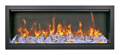Amantii Symmetry Bespoke Extra Tall  50" Indoor / Outdoor Built-in Clean Face Smart Electric Fireplace