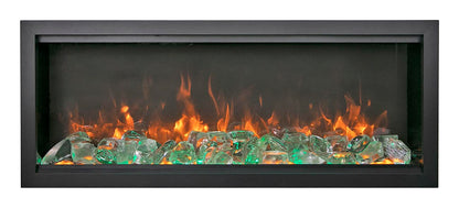 Amantii Symmetry Bespoke Extra Tall  50" Indoor / Outdoor Built-in Clean Face Smart Electric Fireplace