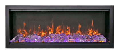 Amantii Symmetry Bespoke Extra Tall  50" Indoor / Outdoor Built-in Clean Face Smart Electric Fireplace