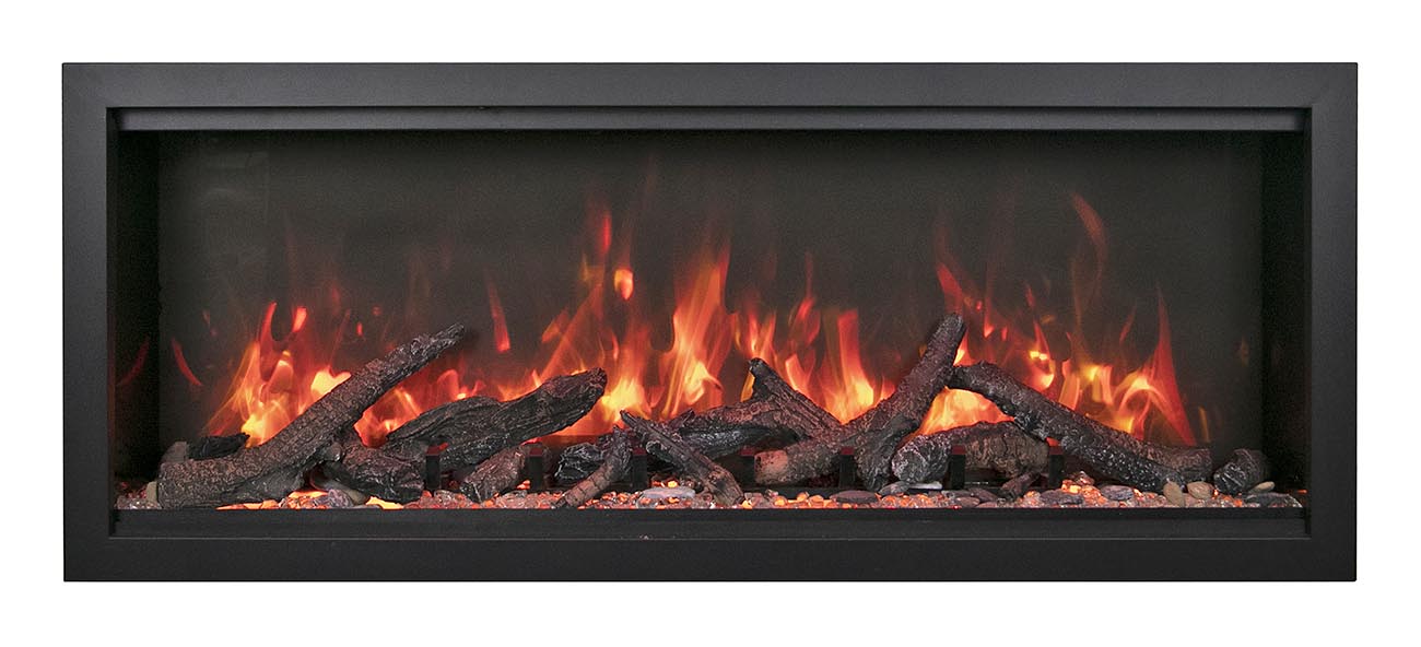 Amantii Symmetry Bespoke Extra Tall  50" Indoor / Outdoor Built-in Clean Face Smart Electric Fireplace