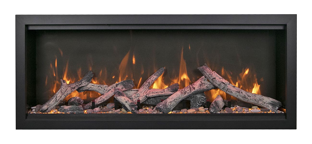Amantii Symmetry Bespoke Extra Tall  50" Indoor / Outdoor Built-in Clean Face Smart Electric Fireplace