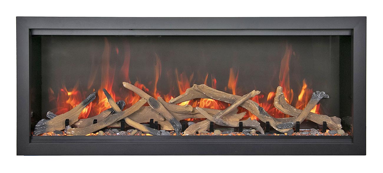 Amantii Symmetry Bespoke Extra Tall  50" Indoor / Outdoor Built-in Clean Face Smart Electric Fireplace
