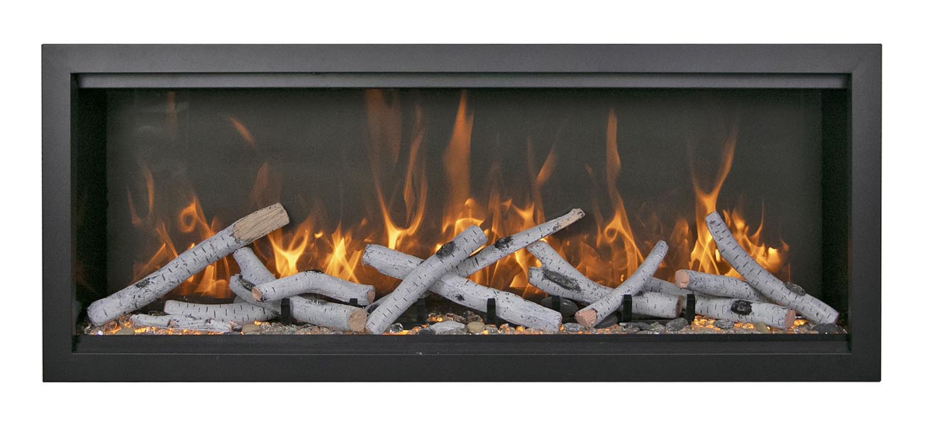 Amantii Symmetry Bespoke Extra Tall  50" Indoor / Outdoor Built-in Clean Face Smart Electric Fireplace