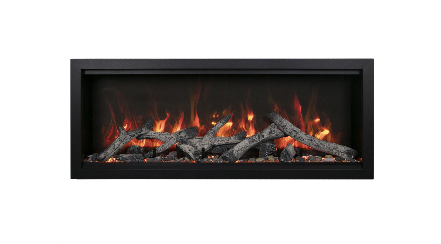 Amantii Symmetry Bespoke Extra Tall  50" Indoor / Outdoor Built-in Clean Face Smart Electric Fireplace