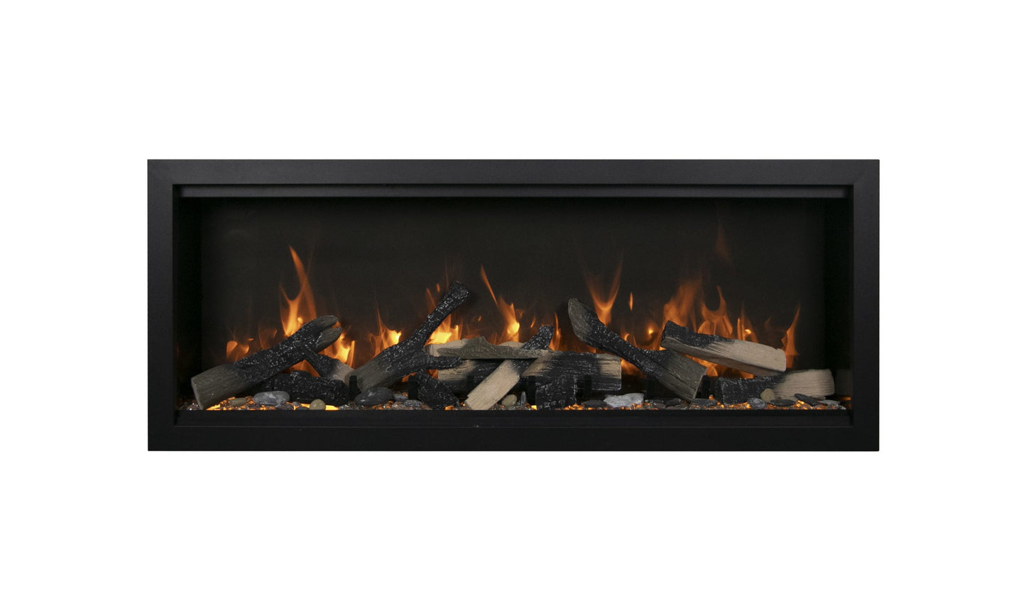 Amantii Symmetry Bespoke Extra Tall  50" Indoor / Outdoor Built-in Clean Face Smart Electric Fireplace