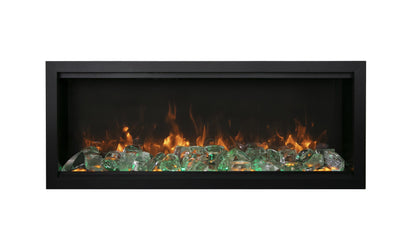 Amantii Symmetry Bespoke Extra Tall  50" Indoor / Outdoor Built-in Clean Face Smart Electric Fireplace