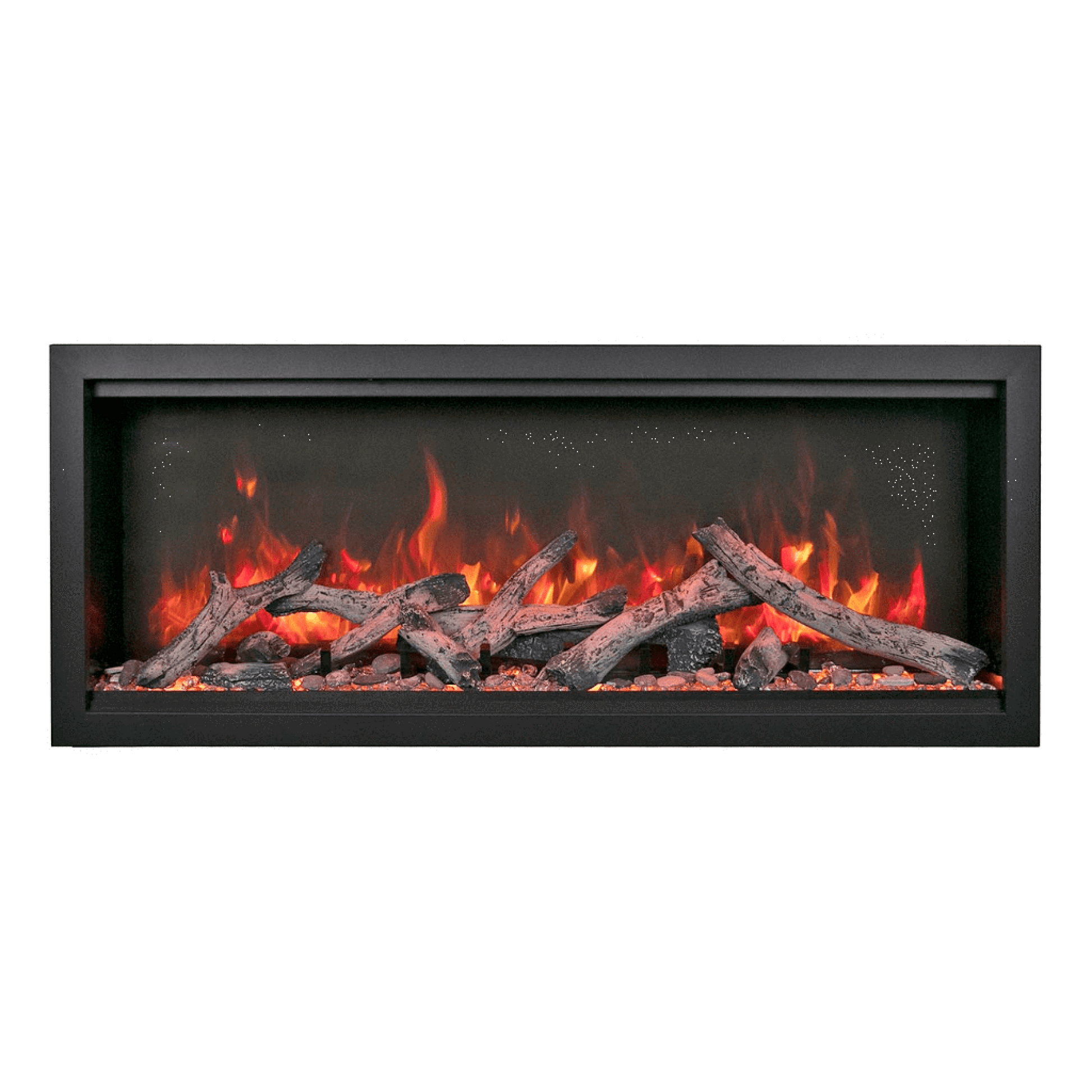 Amantii Symmetry Bespoke Extra Tall 60" Indoor / Outdoor Built-in Clean Face Smart Electric Fireplace