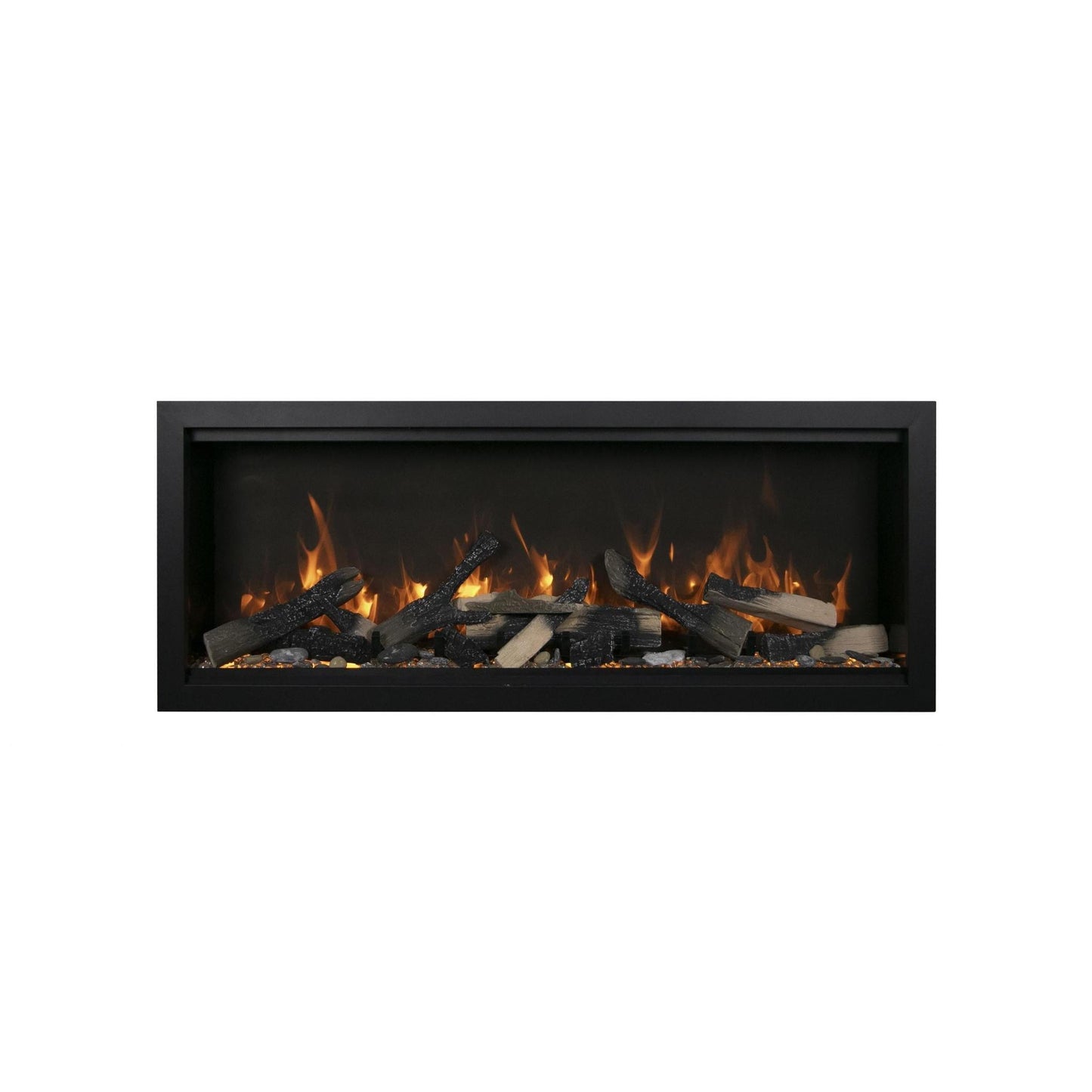 Amantii Symmetry Bespoke Extra Tall 74" Indoor / Outdoor Built-in Clean Face Smart Electric Fireplace