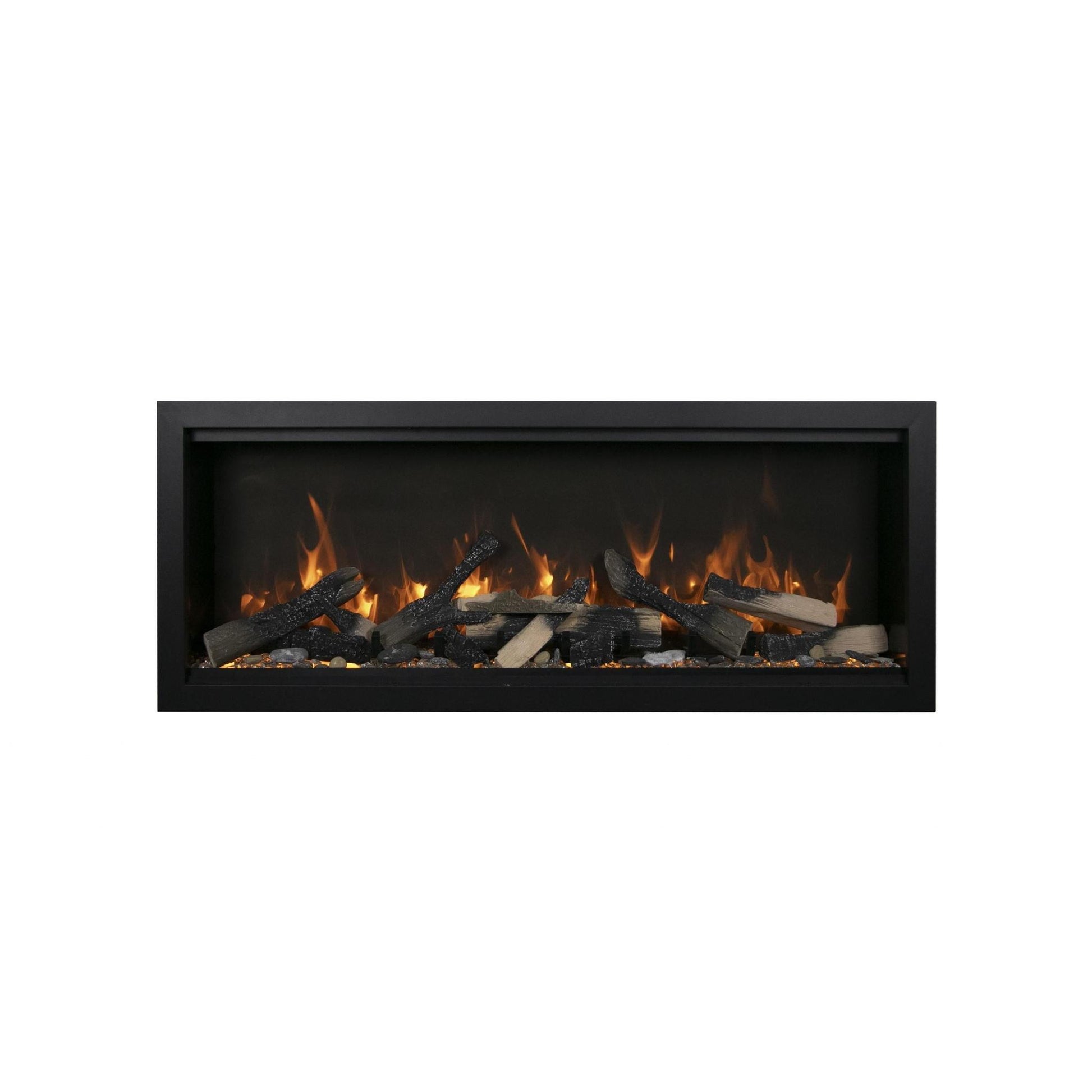 Amantii Symmetry Bespoke Extra Tall 74" Indoor / Outdoor Built-in Clean Face Smart Electric Fireplace