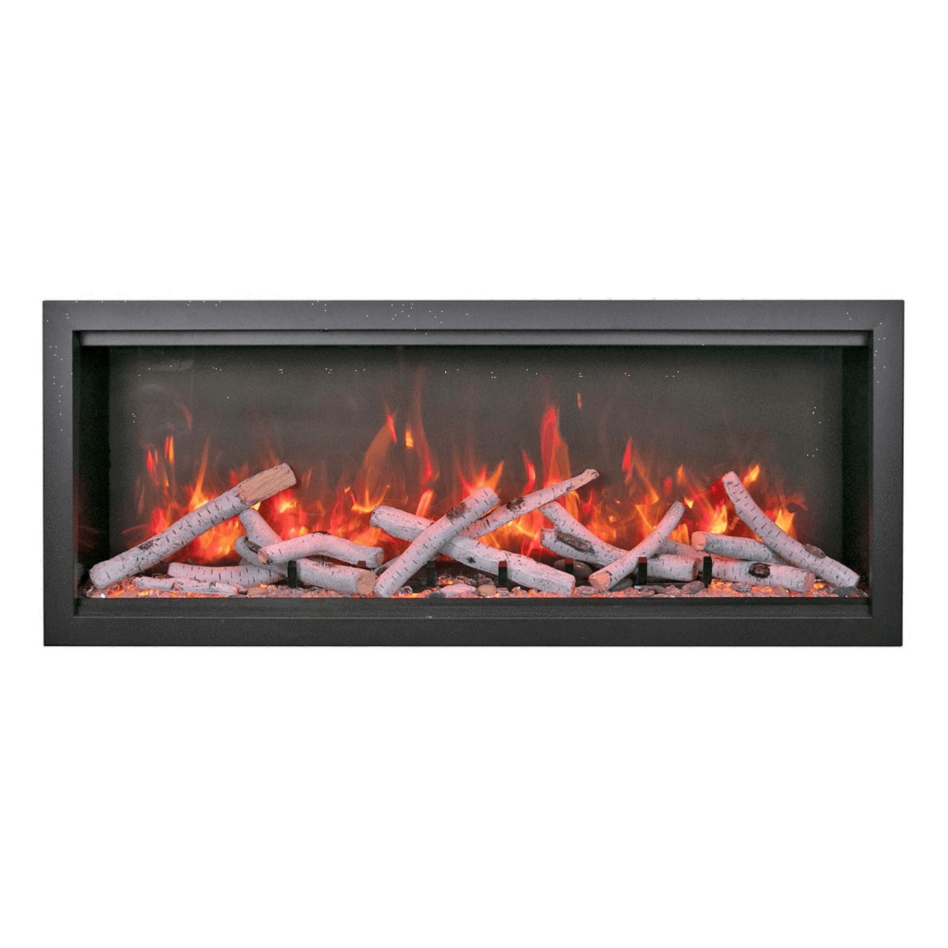 Amantii Symmetry Bespoke Extra Tall 60" Indoor / Outdoor Built-in Clean Face Smart Electric Fireplace