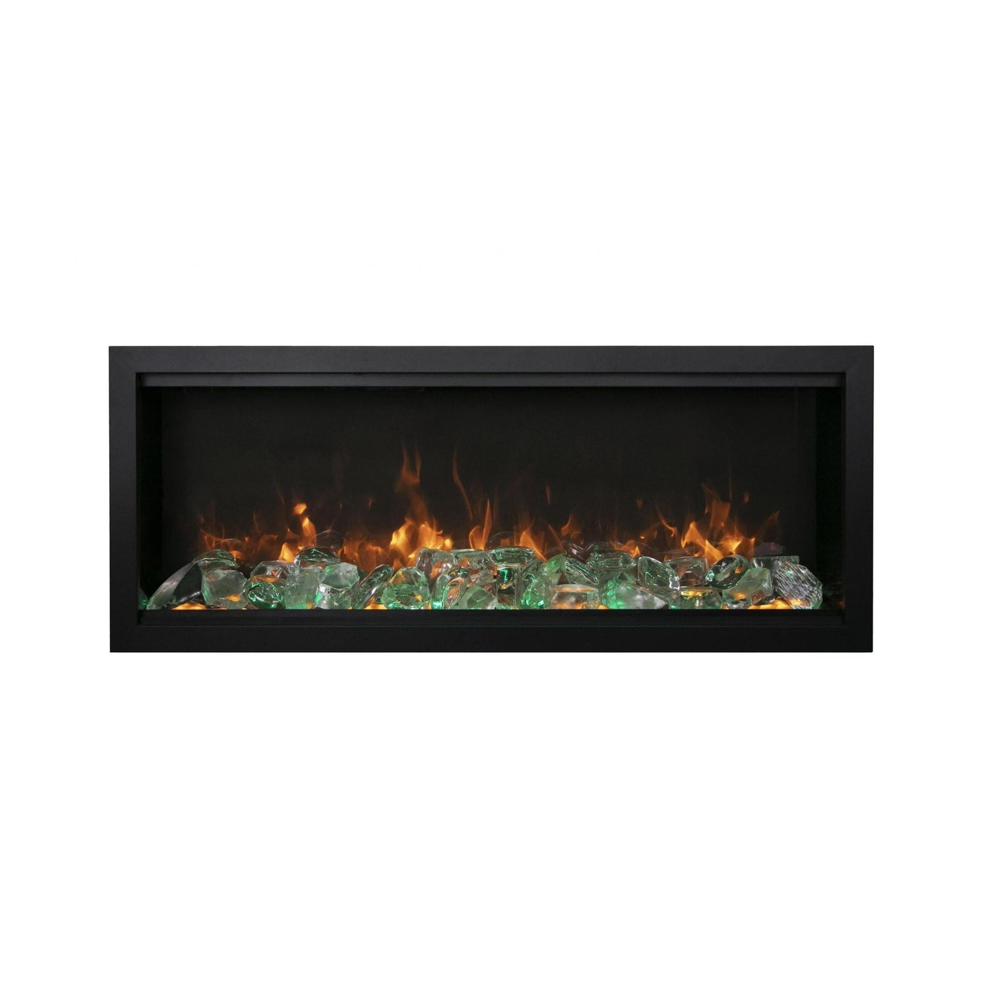Amantii Symmetry Bespoke Extra Tall 74" Indoor / Outdoor Built-in Clean Face Smart Electric Fireplace