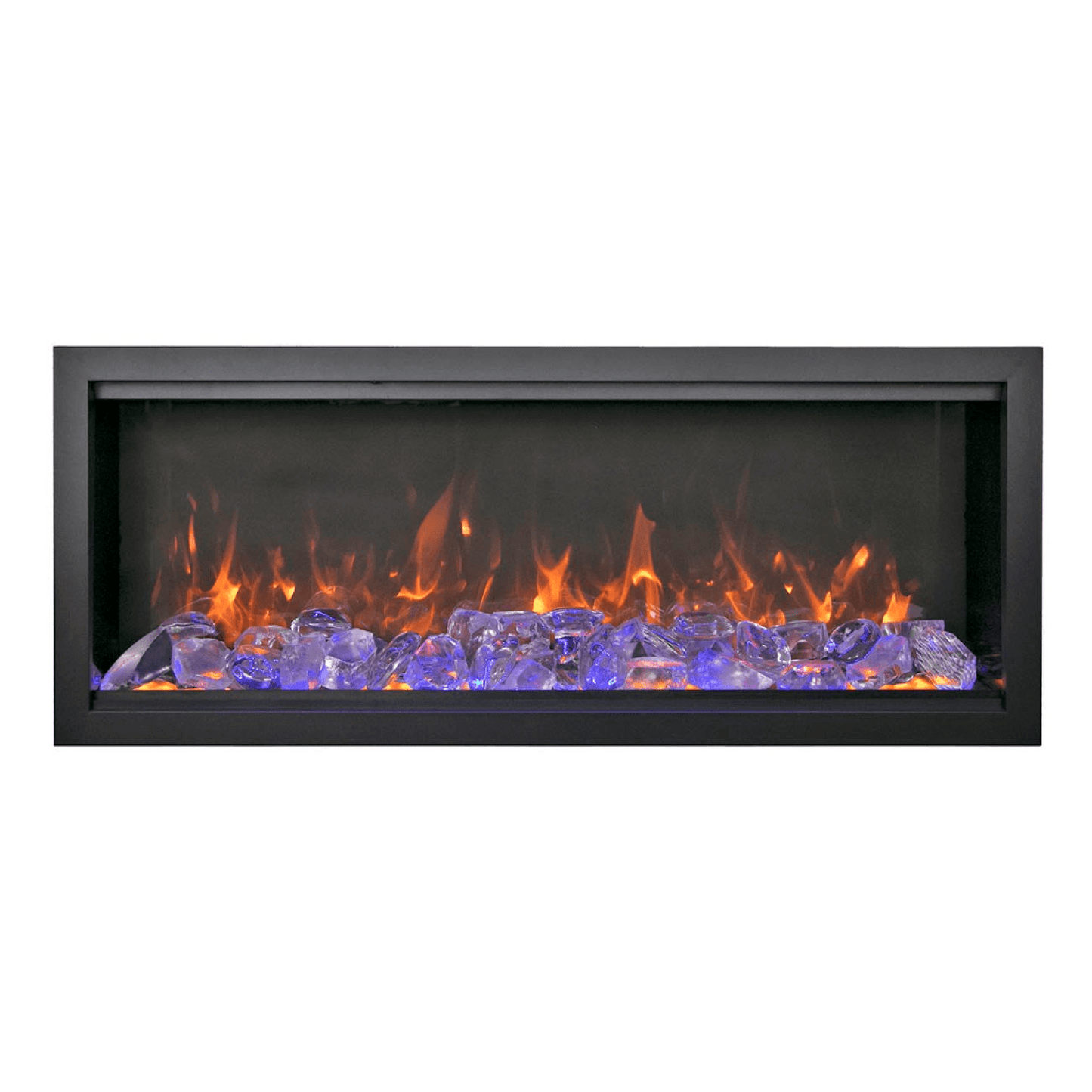 Amantii Symmetry Bespoke Extra Tall 60" Indoor / Outdoor Built-in Clean Face Smart Electric Fireplace