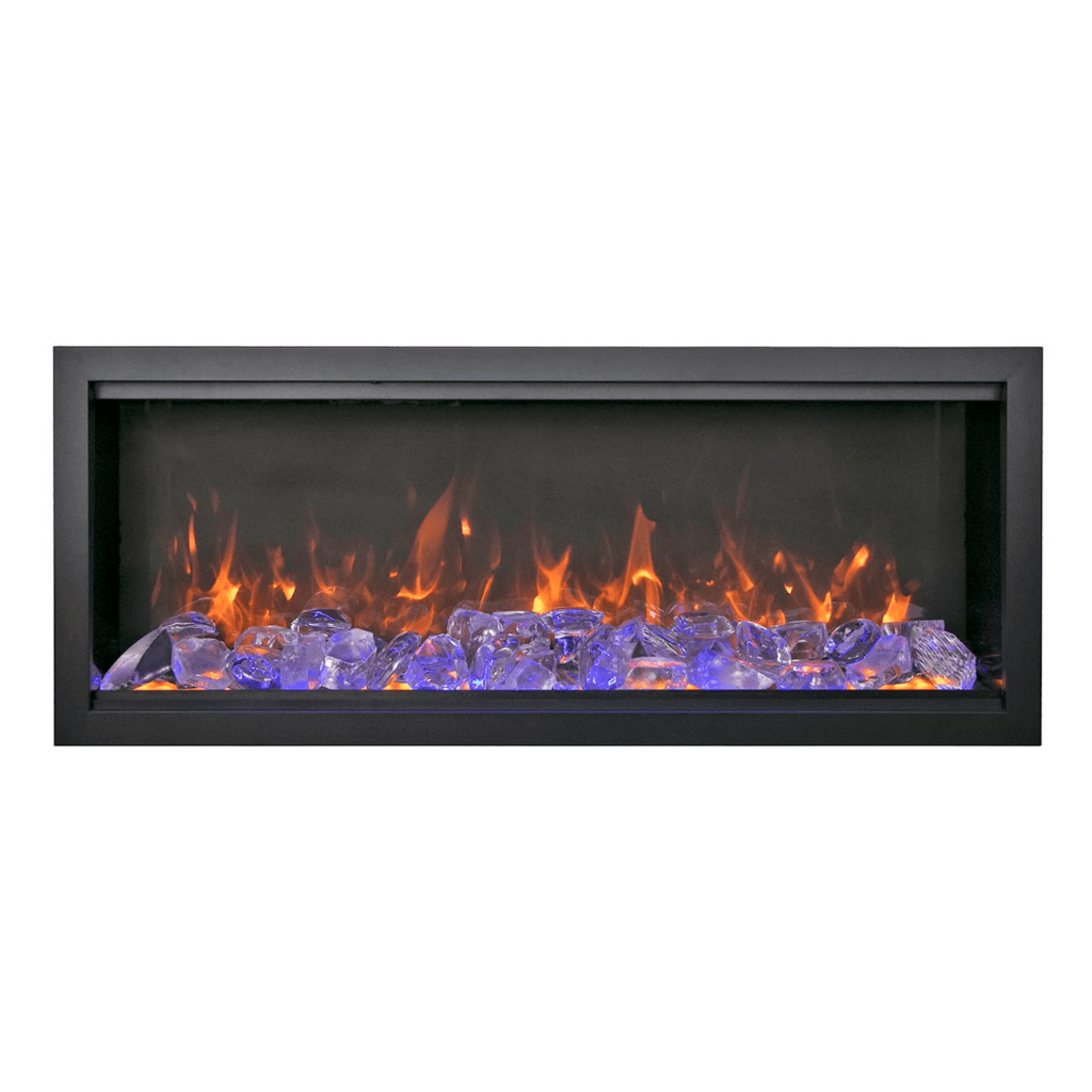 Amantii Symmetry Bespoke Extra Tall 60" Indoor / Outdoor Built-in Clean Face Smart Electric Fireplace