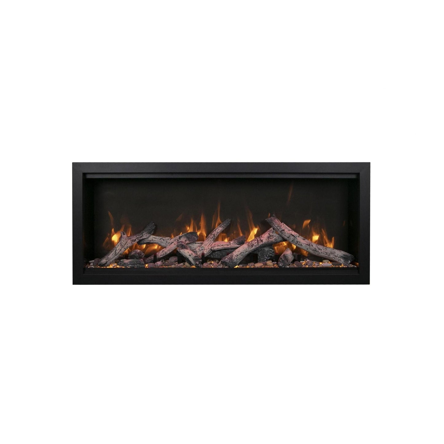 Amantii Symmetry Bespoke Extra Tall 74" Indoor / Outdoor Built-in Clean Face Smart Electric Fireplace