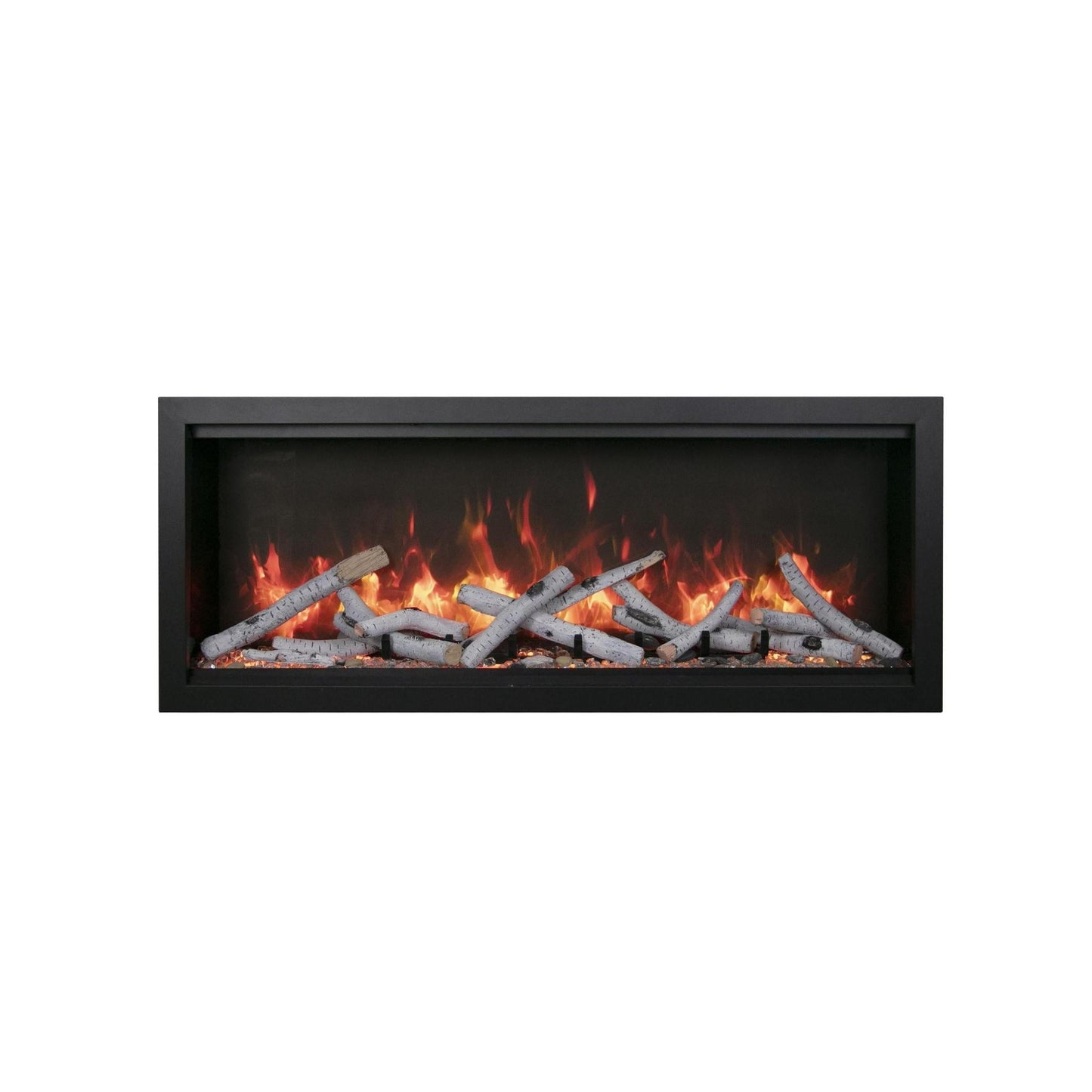 Amantii Symmetry Bespoke Extra Tall 74" Indoor / Outdoor Built-in Clean Face Smart Electric Fireplace
