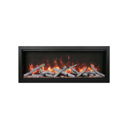 Amantii Symmetry Bespoke Extra Tall 74" Indoor / Outdoor Built-in Clean Face Smart Electric Fireplace