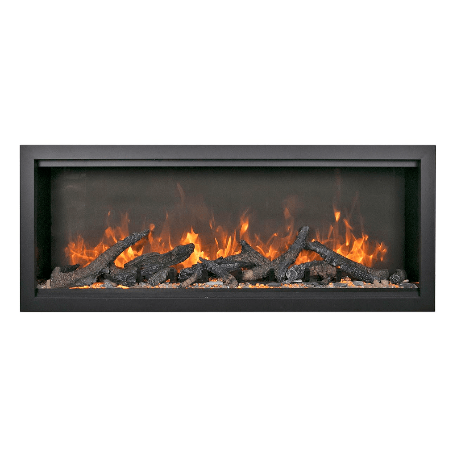 Amantii Symmetry Bespoke Extra Tall 100" Indoor / Outdoor Built-in Clean Face Smart Electric Fireplace