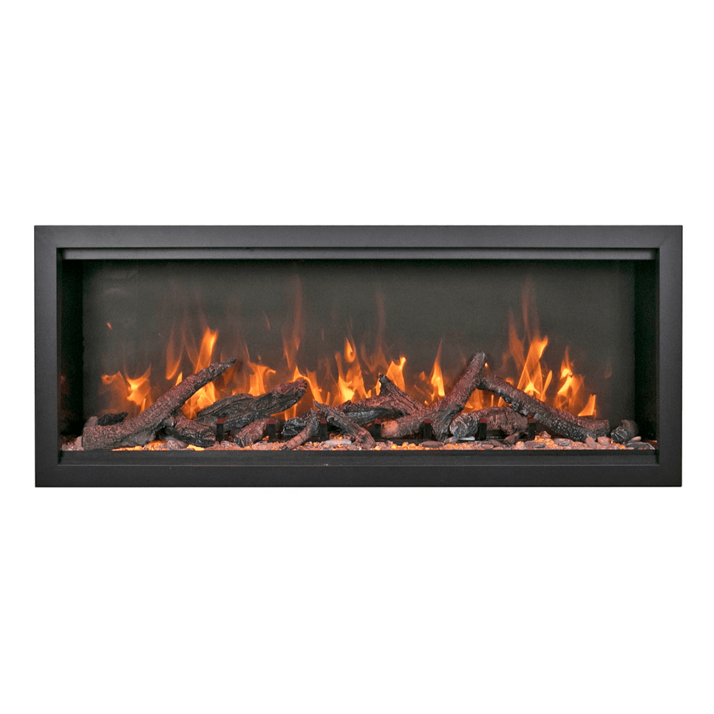 Amantii Symmetry Bespoke Extra Tall 100" Indoor / Outdoor Built-in Clean Face Smart Electric Fireplace