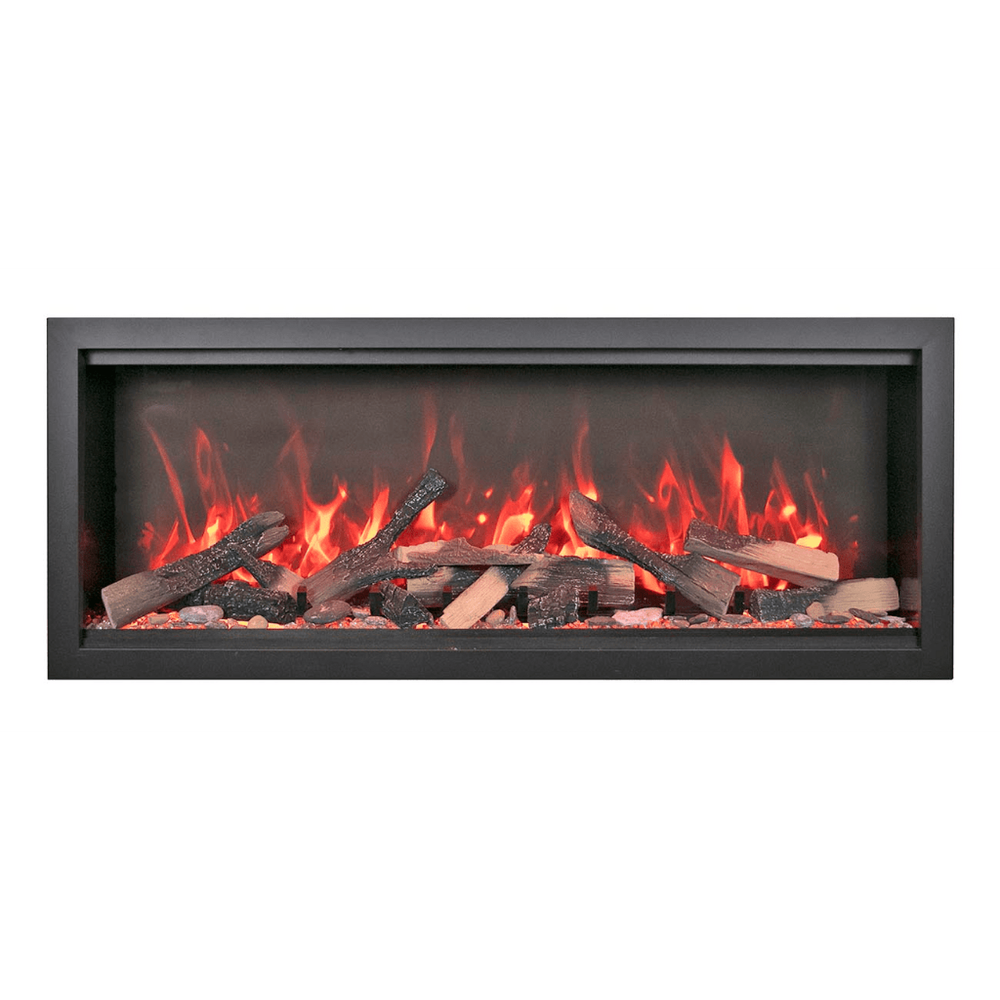 Amantii Symmetry Bespoke Extra Tall 100" Indoor / Outdoor Built-in Clean Face Smart Electric Fireplace