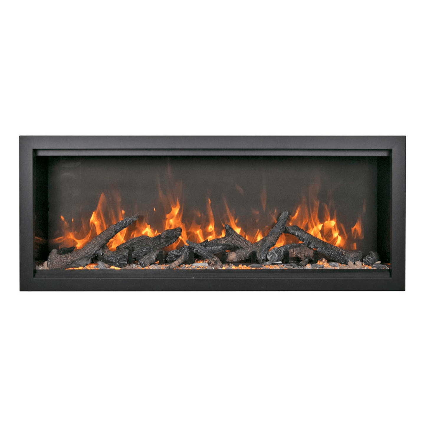 Amantii Symmetry Bespoke Extra Tall 100" Indoor / Outdoor Built-in Clean Face Smart Electric Fireplace