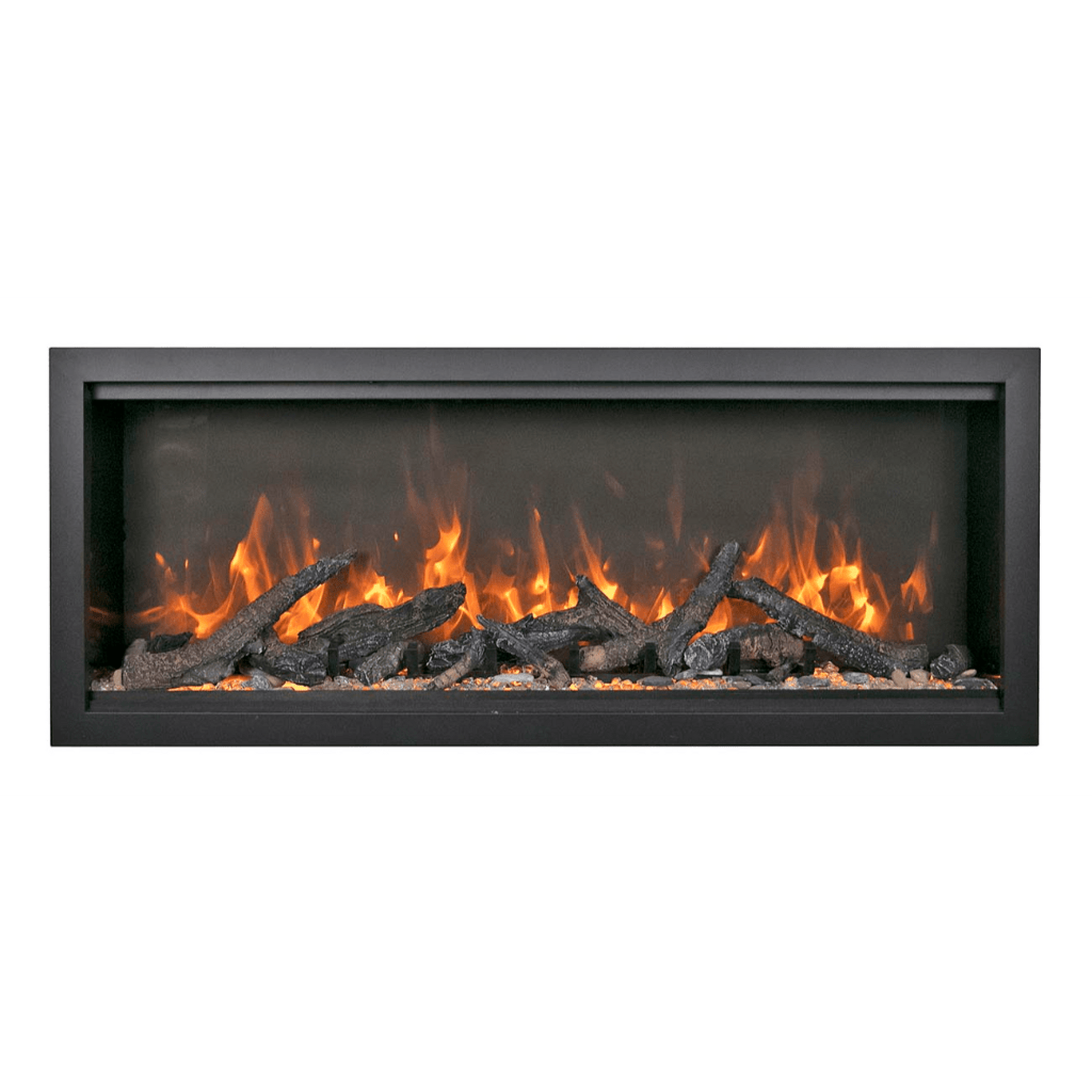 Amantii Symmetry Bespoke Extra Tall 100" Indoor / Outdoor Built-in Clean Face Smart Electric Fireplace