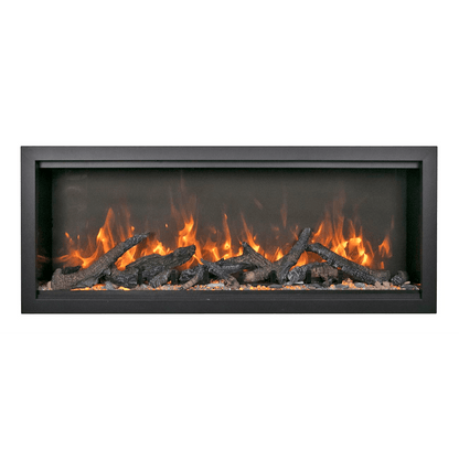 Amantii Symmetry Bespoke Extra Tall 100" Indoor / Outdoor Built-in Clean Face Smart Electric Fireplace