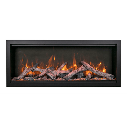 Amantii Symmetry Bespoke Extra Tall 100" Indoor / Outdoor Built-in Clean Face Smart Electric Fireplace