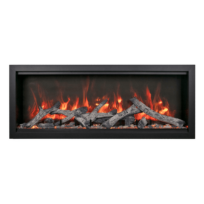 Amantii Symmetry Bespoke Extra Tall 100" Indoor / Outdoor Built-in Clean Face Smart Electric Fireplace